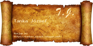 Tanka József névjegykártya