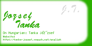 jozsef tanka business card